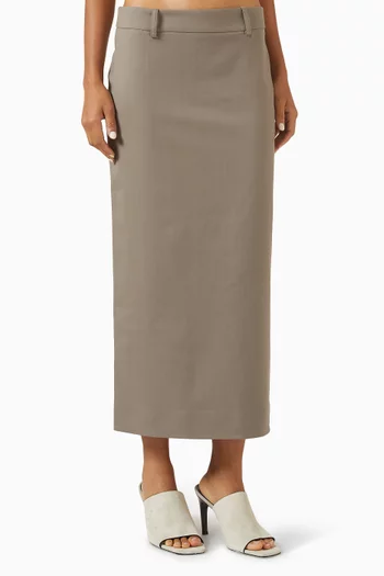 Alrose Midi Skirt in Wool-blend