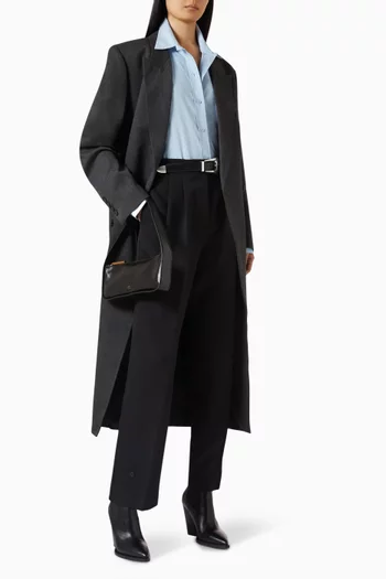 Ornella Side-button Oversized Shirt in Cotton