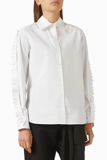 قميص بكشكش قطن