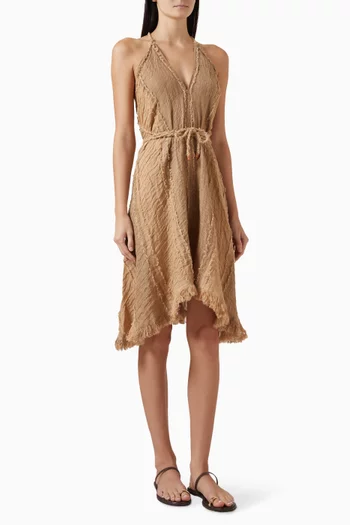 Kaskimen Lines Open-back Dress