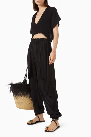 Baazal Pants in Cotton Gauze