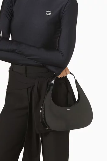 حقيبة مستطيلة سوايب بتصميم رفيع جلد ناعم