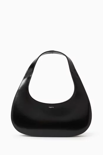 حقيبة مستطيلة سوايب بتصميم رفيع جلد ناعم