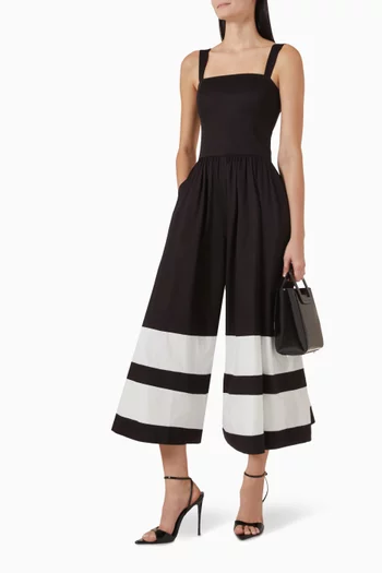 Belden Wide Leg Jumpsuit in Cotton-blend