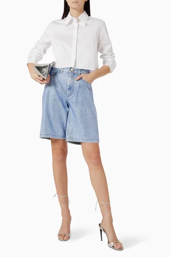 Crop Shirt in Cotton