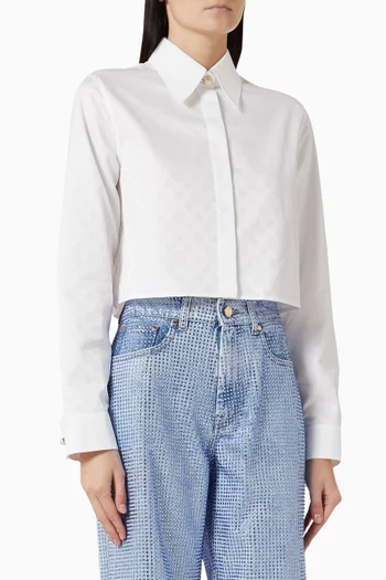 Crop Shirt in Cotton