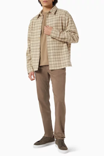 Plaid Overshirt in Wool-blend