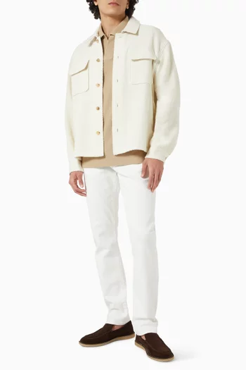 Tweed Overshirt in Wool-blend