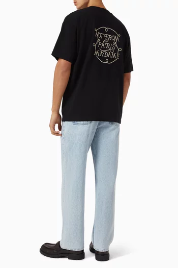 Le T-shirt Slogan Tresses in Cotton