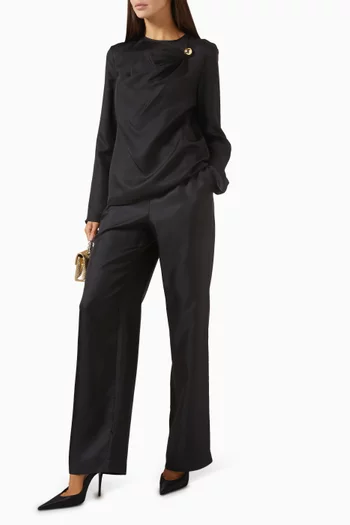 Aldera Pants in Silk-twill