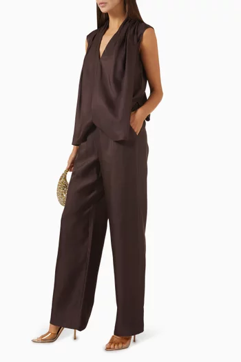 Aldera Pants in Silk-twill