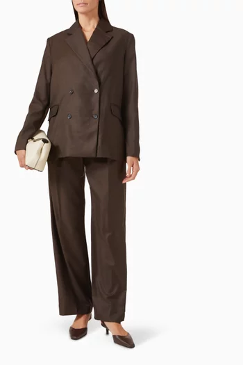 Sbiru Straight-fit Pants in Wool