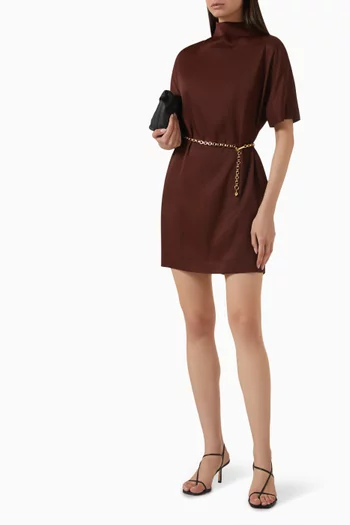 Elton Mini Dress in Viscose-wool