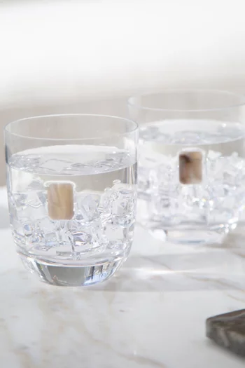 Elevo Gemstone Double Old Fashioned Glasses, Set of 2