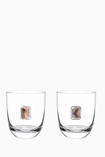 Elevo Gemstone Double Old Fashioned Glasses, Set of 2