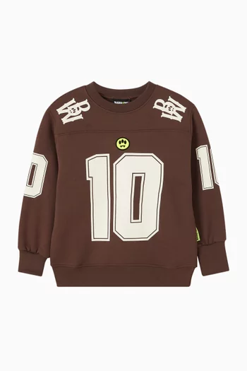 Jersey-print Sweatshirt in Cotton-fleece