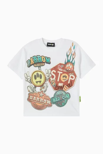 Printed T-shirt in Cotton