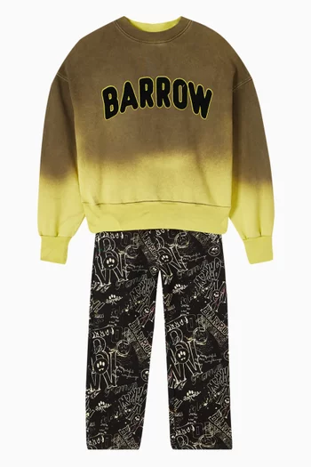 Ombre Logo-print Sweatshirt in Cotton-fleece