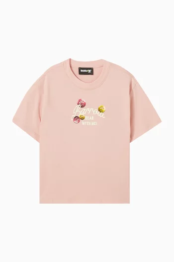 Printed T-shirt in Cotton