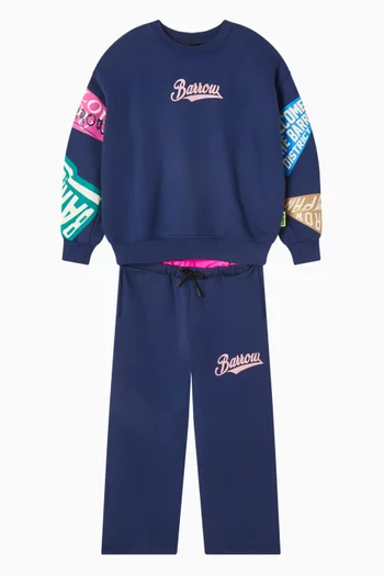 سويت شيرت بشعار الماركة صوف قطني