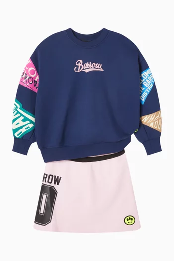 تنورة بشعار الماركة قطن