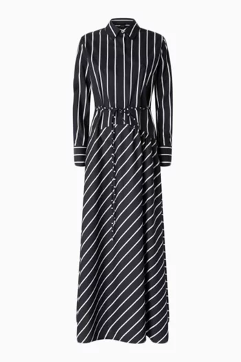 Sartu Striped Shirt Dress in Poplin