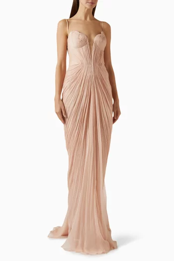 فستان سهرة سيسيليا حرير