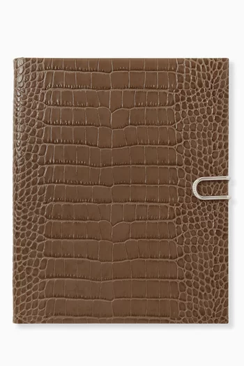 مذكرة سوهو أسبوعية لعام 2026 جلد بنقشة جلد التمساح