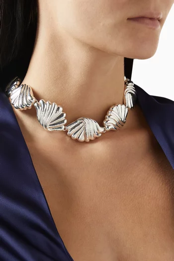 Irina Necklace in Silver-plated Brass