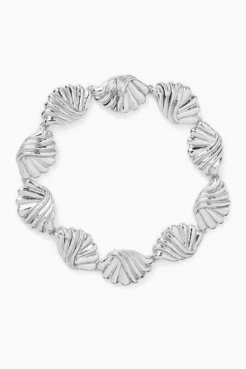Irina Necklace in Silver-plated Brass