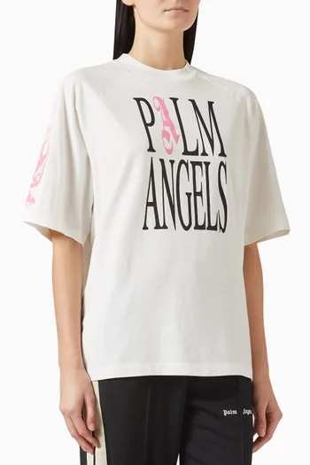 Flames Loose T-shirt in Cotton