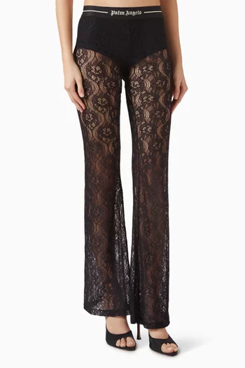 بنطال بشعار الماركة كلاسيكي دانتيل