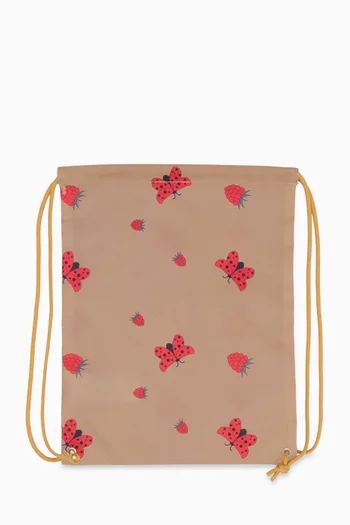 Into The Garden Drawstring Bag