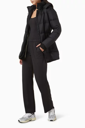 جاكيت كوردنيت طويل ومبطّن بالزغب