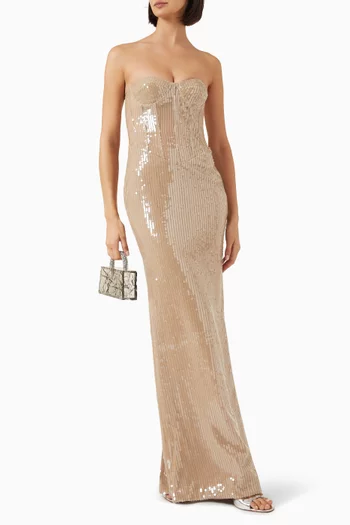 Tara Sequin-embellished Gown