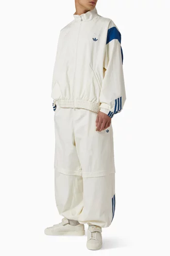 x Willy Chavarria Convertible Track Pants in Stretch Cotton Poplin