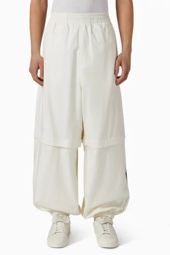 x Willy Chavarria Convertible Track Pants in Stretch Cotton Poplin