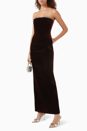 Noélie Strapless Maxi Dress