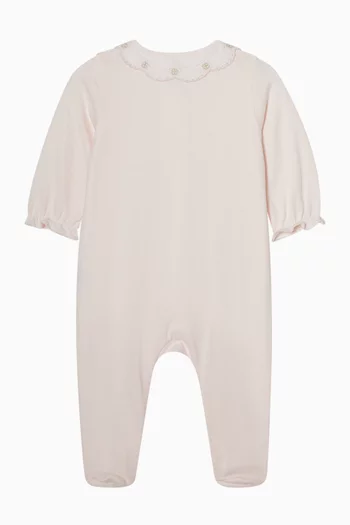Lace-trim Pyjama in Cotton