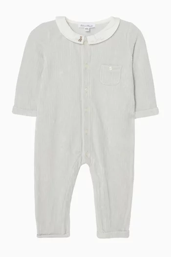 Lace Collar Pyjama in Velvet