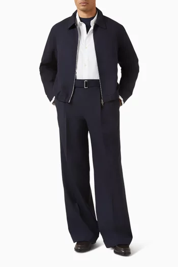 Evans Wide-leg Pants in Virgin Wool