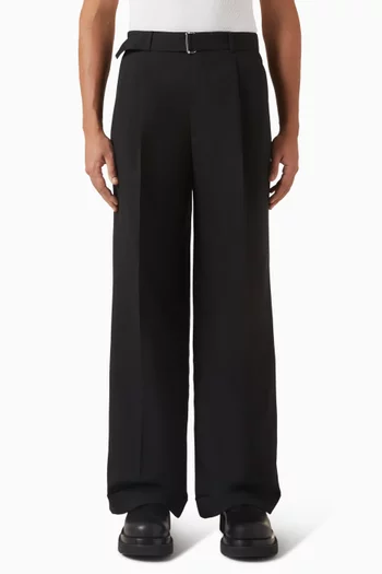 Evans Wide-leg Pants in Virgin Wool