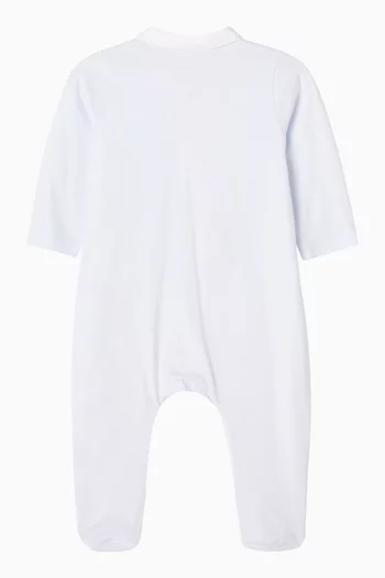 Collared Button-down Pyjama in Cotton