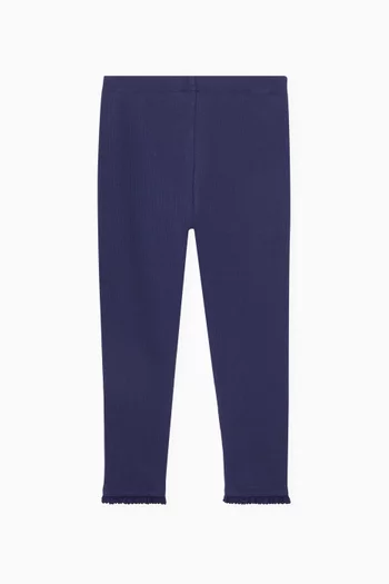 لغينغز بقصة فضفاضة قطن مطاطي