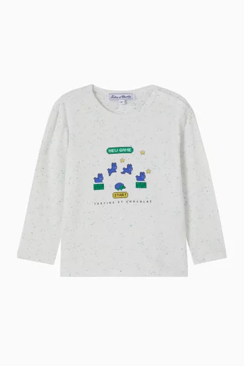 Graphic-print T-shirt in Cotton