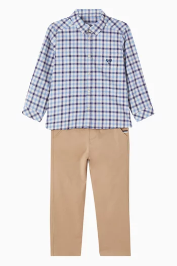 Straight-fit Pants in Cotton