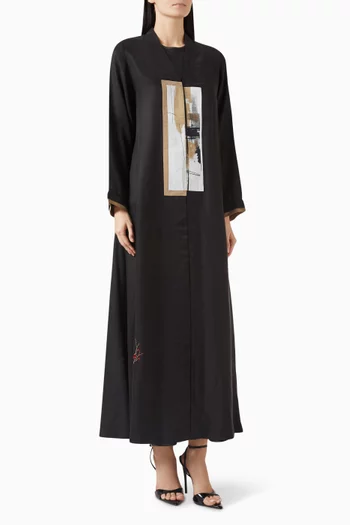 Long-sleeve Abaya in Cupro