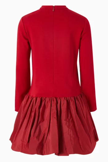 Heart Cut-out Bubble Dress in Viscose-blend