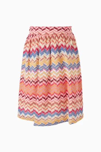 Zigzag Knit Skirt