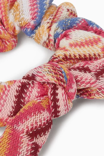 Chevron Knitted Scrunchie